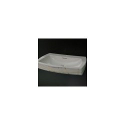 Washbasin SQUARE white/zelts 415G