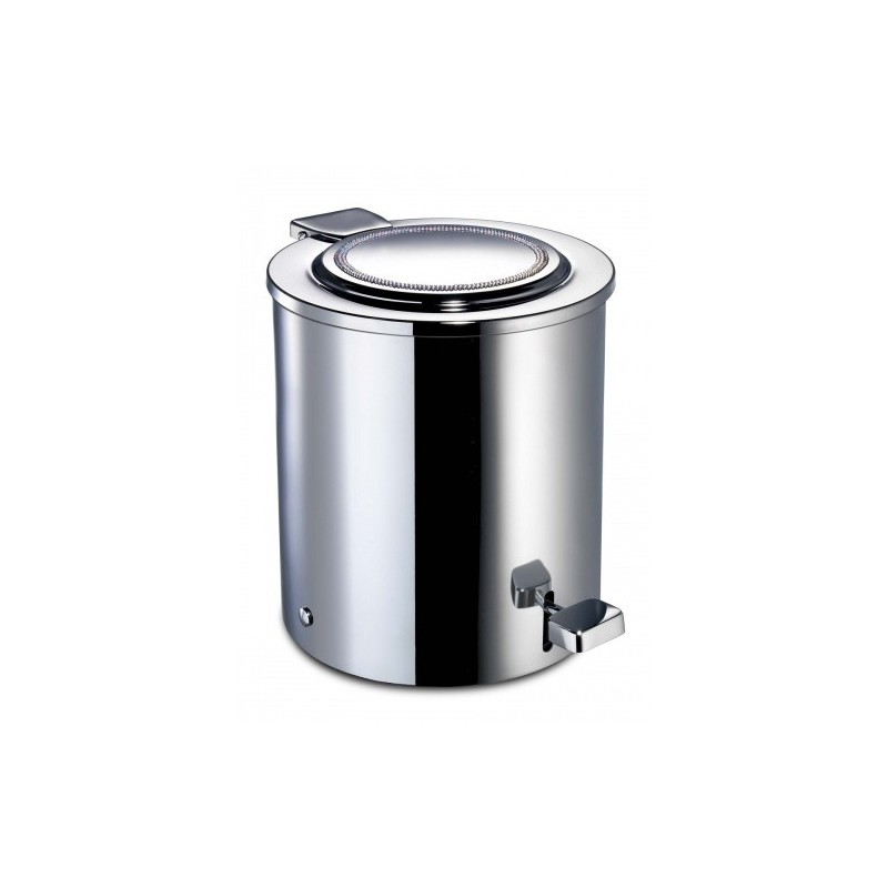 Papīrgrozs ar pedāli ROUND Swarovski / hroms