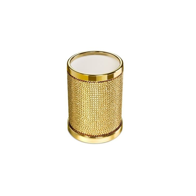 SWAROVSKI Turētājs zobu birstēm ROUND 4 zelta