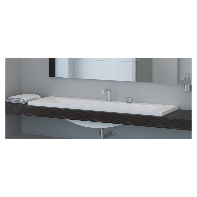 Izlietne Q-1400 1400x500 balta