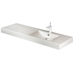 Izlietne LONG STEP 1500 balta Standarta+stiprinājumi