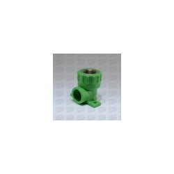 P Wall elbow green d25*3/4 plastic