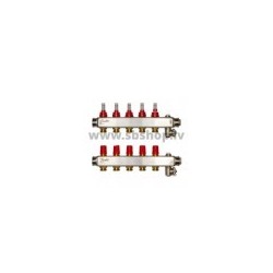 SSM-5F Kolektors 5+5 with flow meter 1" DANFOSS