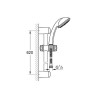 GROHE Maisītāji TEMPESTA dušas garnitūra Trio 600mm