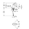 GROHE bide maisītāji Eurosmart, pievadi, ķēde