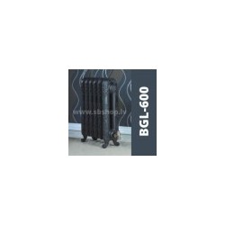 Cast iron radiator BEIGELAI BGL-600 (10 sekc.) primed black color