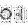HANSGROHE iebūvējamā daļa IBOX 3/4
