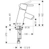 HANSGROHE bidē maisītāji TALIS S basin