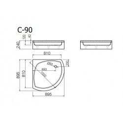 Paliktnis C-90 ar paneli+sifons