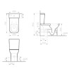 WC Pods VITRA S20 kompl.,redzams univ.izvads ar SC vāku AKCIJA