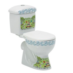 WC Pods JIMMY bērnu sienas izv.ar skal.kasti un vāku un dekoru