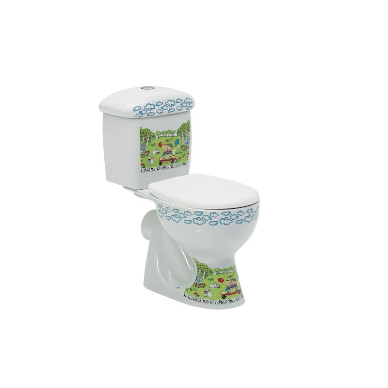 WC Pods JIMMY bērnu sienas izv.ar skal.kasti un vāku un dekoru