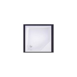Akmens masas tray KD-90*90 white with panel, BEZ siphon