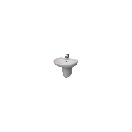 Washbasin SAVAL 50x40cm white + puskaja 12562050