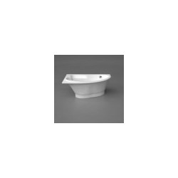 Bathtub ORTE 1690x1120mm, right, mixer iestrāde uz bath malas, white with siphon