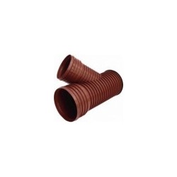 Double-wall drainage tees Dn250/200 45gr