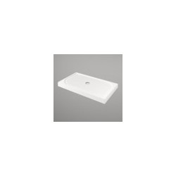 Akmens masas shower tray LARGO 80x160 white with panel and kājām, BEZ siphon