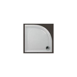 Tray ART RO80 white 80x80cm with panel BEZ siphon