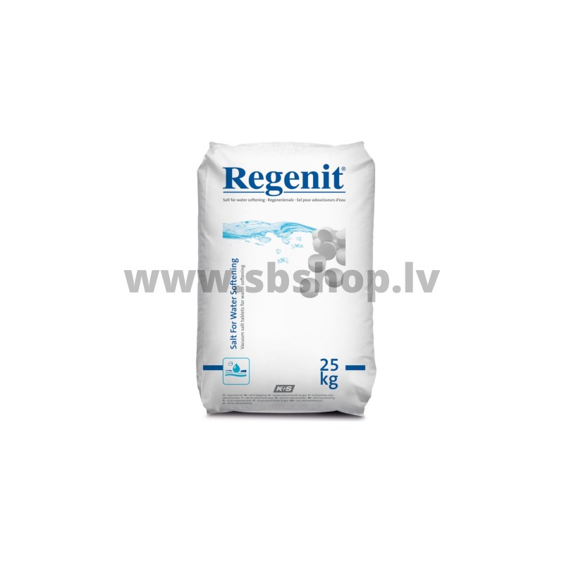 Sāls tabletes REGENIT 25kg ūdens attīrīšanai (Vācija) AKCIJA
