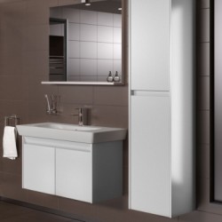 Izlietne ar skapīti VITRA 60x38x59cm antracīts, komplektā spogulis ar apgaismojumu