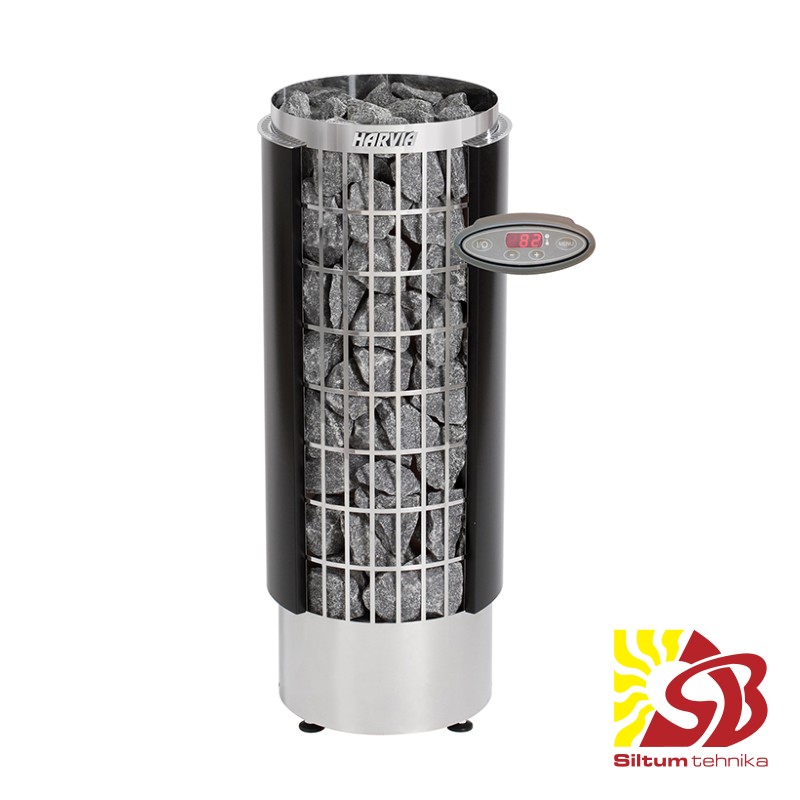 Elektriskās pirtskrāsnis- Harvia Cilindro Pro PC165E/200E metālika