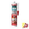 Hermētiķis BISON SILICONE HT sark.(280ml)