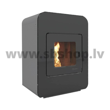 Ecoforest granulu kamīns Hidrocopper 16kW, melns