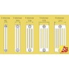 Arbonia radiatori 2 kolonnas h=1800