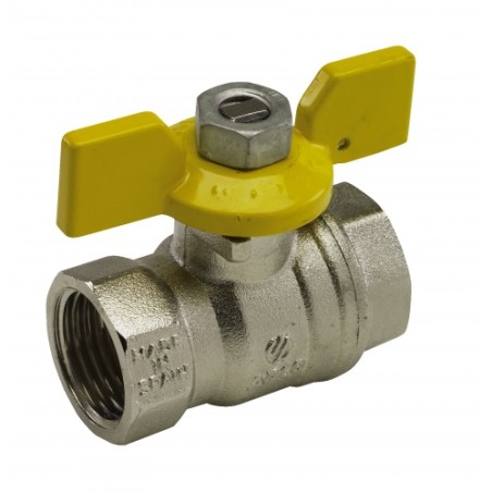 Gāzes ventilis 3/4 ar tauriņa rokturi i-i hrom PN 20