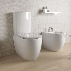 WC pods LIKE horiz. ar SLIM softclose vāku, balts GSG Ceramica