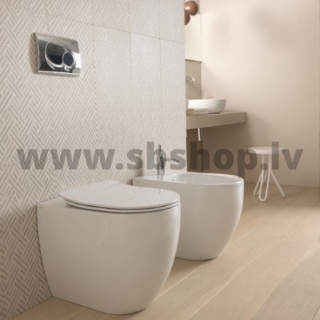 WC pods LIKE grīdas ar SC vāku, balts GSG ceramica AKCIJA