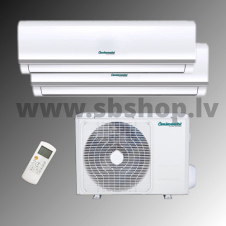 Centrometal Siltumsūknis gaiss gaiss DUAL SPLIT 2x9000 BTU/h R32 A/C=4.10kW;Apk:4.40kW