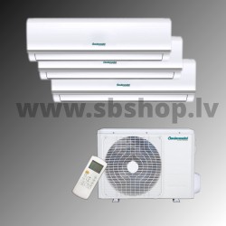 Centrometal kondicionieri/siltumsūkņi gaiss gaiss TRIPLE SPLIT 2x9000 +12000 BTU R32 A/C=7.90kW;Apk:8.30kW