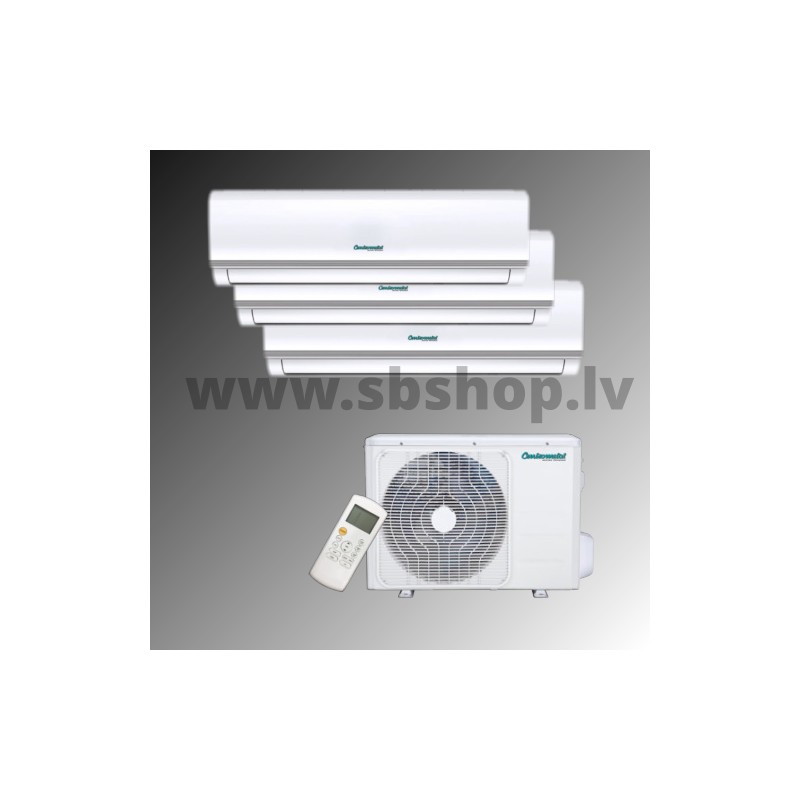 Centrometal kondicionieri/siltumsūkņi gaiss gaiss TRIPLE SPLIT 2x9000 +12000 BTU R32 A/C=7.90kW;Apk:8.30kW
