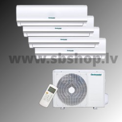 Centrometal Siltumsūknis gaiss gaiss QUADRI SPLIT 3x9000 +12000 BTU/h R32 A/C=10.60;Apk:11.10kW