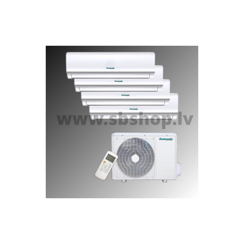 Centrometal Siltumsūknis gaiss gaiss QUADRI SPLIT 3x9000 +12000 BTU/h R32 A/C=10.60;Apk:11.10kW