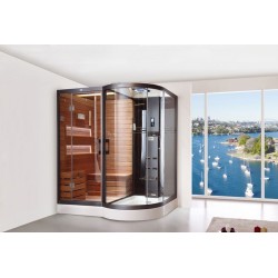 Sauna+tvaika pirts TERRANO 1850x1380x2240 labā