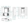 Centrometal granulu kamīns CentroPelet ZS10 C sarkans, 2,92-9,01kW, ar gaisa apkuri