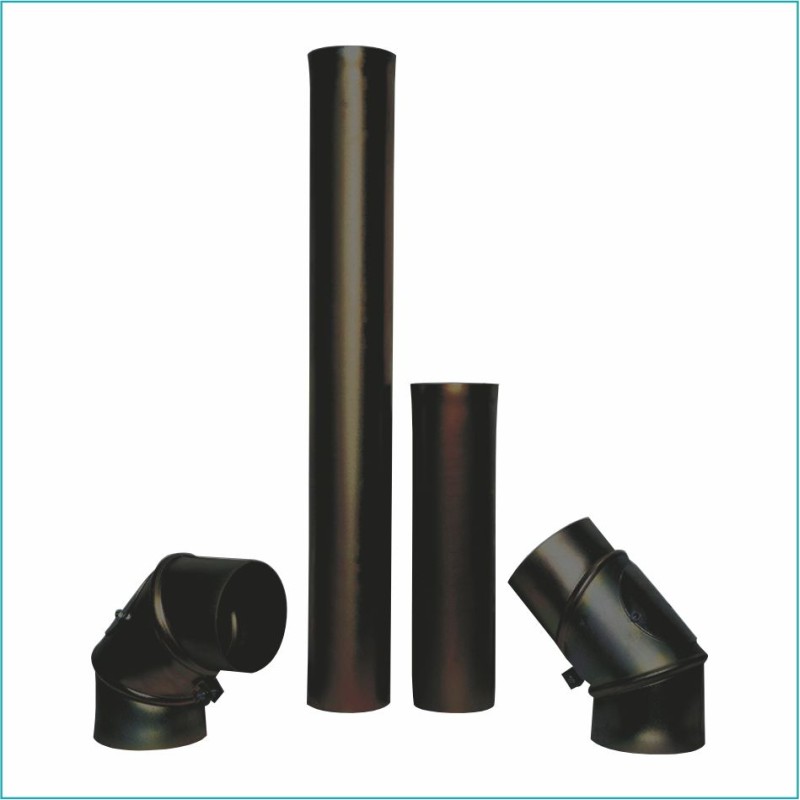 Granulu kamīna dūmvada līkums FI 80mm 45gr
