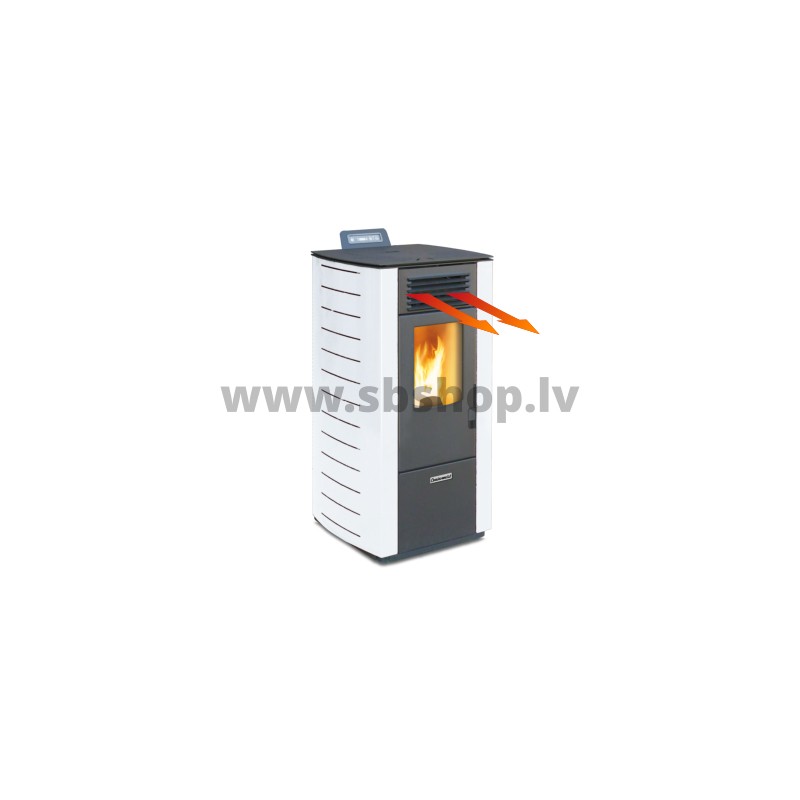 Centrometal granulu kamīns CentroPelet Z12CAN-B, balts 2,8-10,1kW ar papildus gaisa izvadi