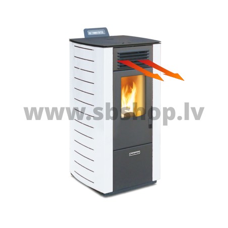 Centrometal granulu kamīns CentroPelet Z12CAN-B, balts 2,8-10,1kW ar papildus gaisa izvadi