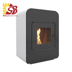 Ecoforest granulu kamīns Hidrocopper 16kW balts