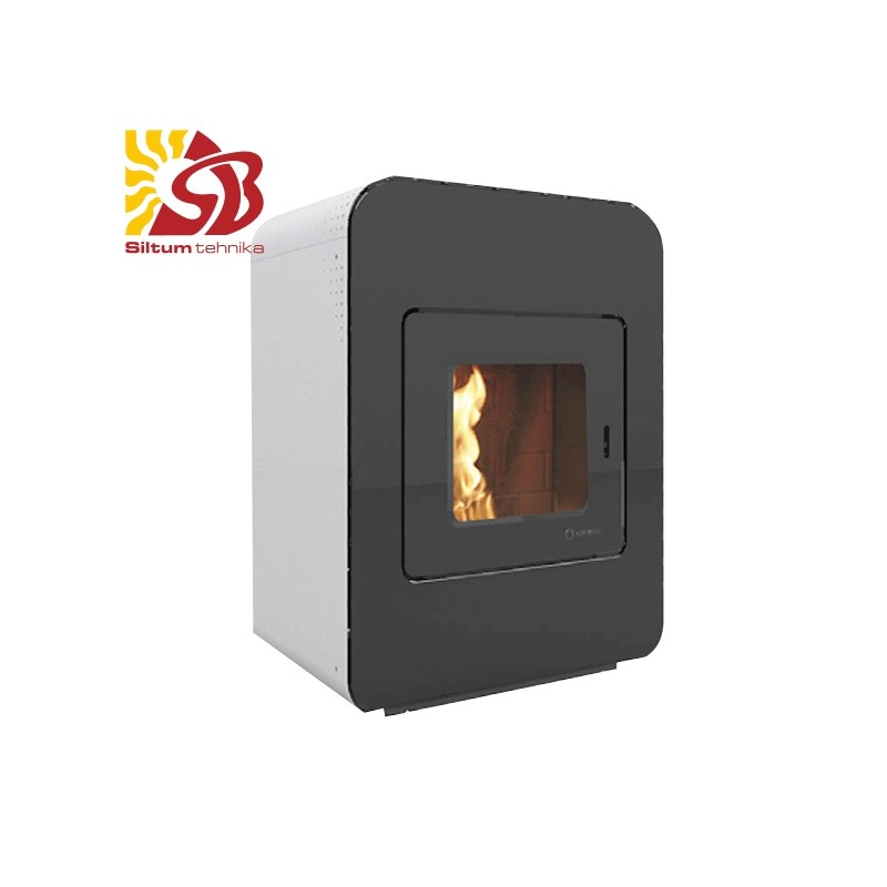 Ecoforest granulu kamīns Hidrocopper 16kW balts