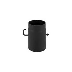 Melnā tērauda skursteņa caurules ar aizbīdni 250mm d160
