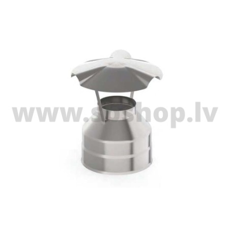 UMK Skursteņa nobeigums, dubultsienu, D180x260, AISI439/439, 0.5/0.5mm