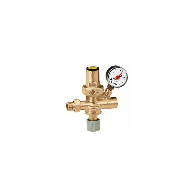 Piepildes ventīlis CALEFFI 1/2 ar manometru