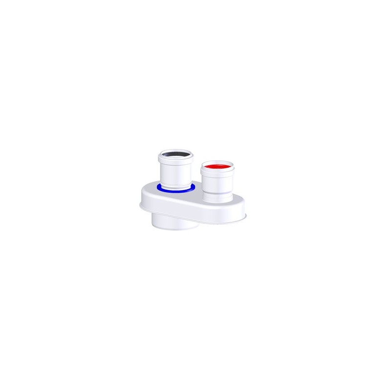 Kondensācijas katlu skursteņu adapteris D60/100-60/60