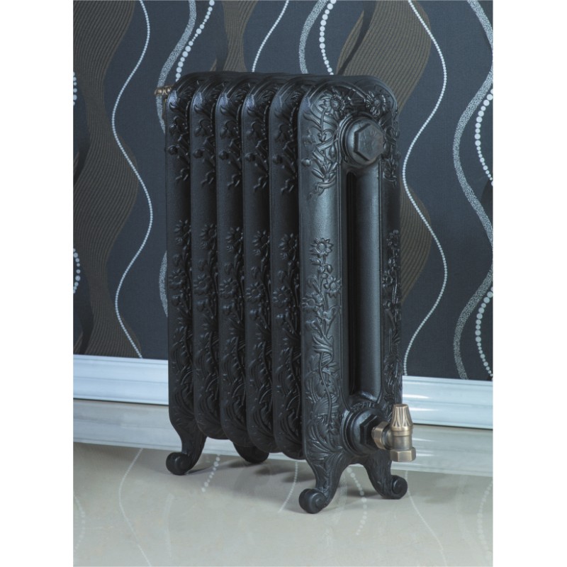 Čuguna radiators BEIGELAI BGL-600 (14 sekc.) gruntēts melnā krāsā