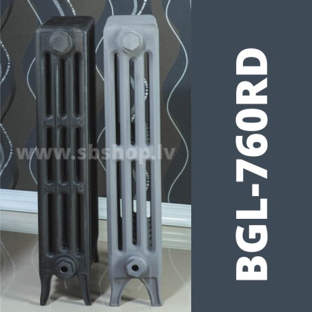 Čuguna radiators BEIGELAI BGL-760-RD (10 sekc.) BEZ KĀJĀM