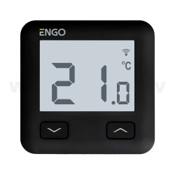 Termostats ENGO E10-B WiFi 230V melns